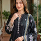 03 Piece Unstitched Dyed Embroidered with Printed Lawn Dupatta