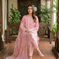 03 Piece Unstitched Dyed Embroidered with Printed Lawn Dupatta