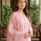 03 Piece Unstitched Dyed Embroidered with Printed Lawn Dupatta