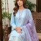 03 Piece Unstitched Dyed Embroidered with Printed Lawn Dupatta