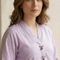 02 Piece Unstitched Embroidered Shirt with Trouser