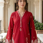 02 Piece Stitched Embroidered Lawn
