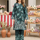 02 Piece Ready to wear  Printed Embroidered Shirt & Trouser