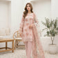 03 Piece Unstitched Printed Embroidered with Printed Chiffon Dupatta