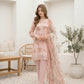 03 Piece Unstitched Printed Embroidered with Printed Chiffon Dupatta