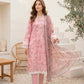 03 Piece Unstitched Printed Embroidered with Printed Chiffon Dupatta