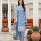 03 Piece Unstitched Printed Embroidered with Printed Lawn Dupatta