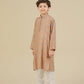 Mehrab - Sandstone Raw Silk Embroidered Kurta Trouser - Kids
