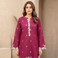 01 Piece Ready to wear Jacquard Embroidered  Shirt