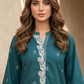 01 Piece Ready to wear Jacquard Embroidered  Shirt