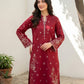 02 Piece Ready to wear Embroidered Shirt & Trouser