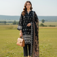 03 Piece Unstitched Embroidered Essentials with Printed Chiffon Dupatta