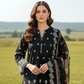 03 Piece Unstitched Embroidered Essentials with Printed Chiffon Dupatta