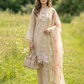 03 Piece Unstitched Embroidered Essentials with Printed Chiffon Dupatta