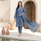 03 Piece Unstitched Pashmina Printed