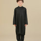 Black Soft Cotton Kurta Trouser - Kids