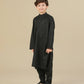 Black Soft Cotton Kurta Trouser - Kids