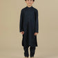 Navy Blue Soft Cotton Kurta Trouser - Kids