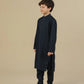 Navy Blue Soft Cotton Kurta Trouser - Kids