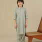 Mint Soft Cotton Kurta Trouser - Kids