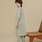 Mint Soft Cotton Kurta Trouser - Kids