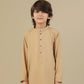 Camel Blended Kurta Trouser - Kids