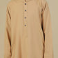 Camel Blended Kurta Trouser - Kids