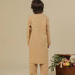 Camel Blended Kurta Trouser - Kids