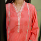 01 Piece Ready to wear  Embroidered  Cotton Jacquard Shirt