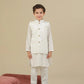 Off White Suiting Waistcoat - Straight Cut Buttoned  - Kids