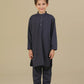 Purple Blended Kurta Trouser - Kids
