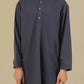 Purple Blended Kurta Trouser - Kids