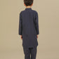 Purple Blended Kurta Trouser - Kids