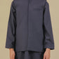 Deep Burgundy Kurta Trouser with Blended Waistcoat - Kids