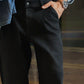 Black Urban Pleat Relaxed Jeans