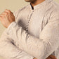 Tabir - Beige Raw Silk Embroidered Kurta Trouser - Men