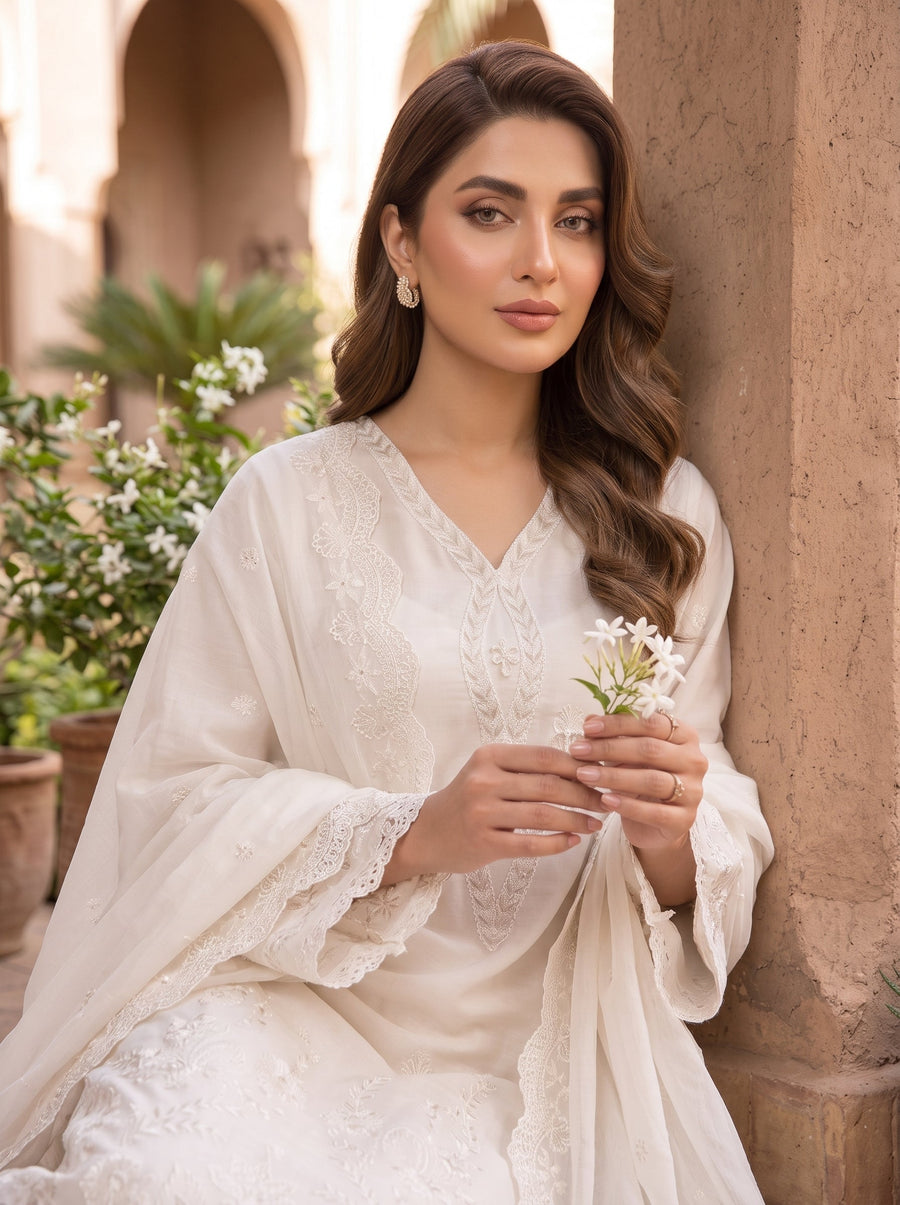 03 Piece Ready to wear Embroidered