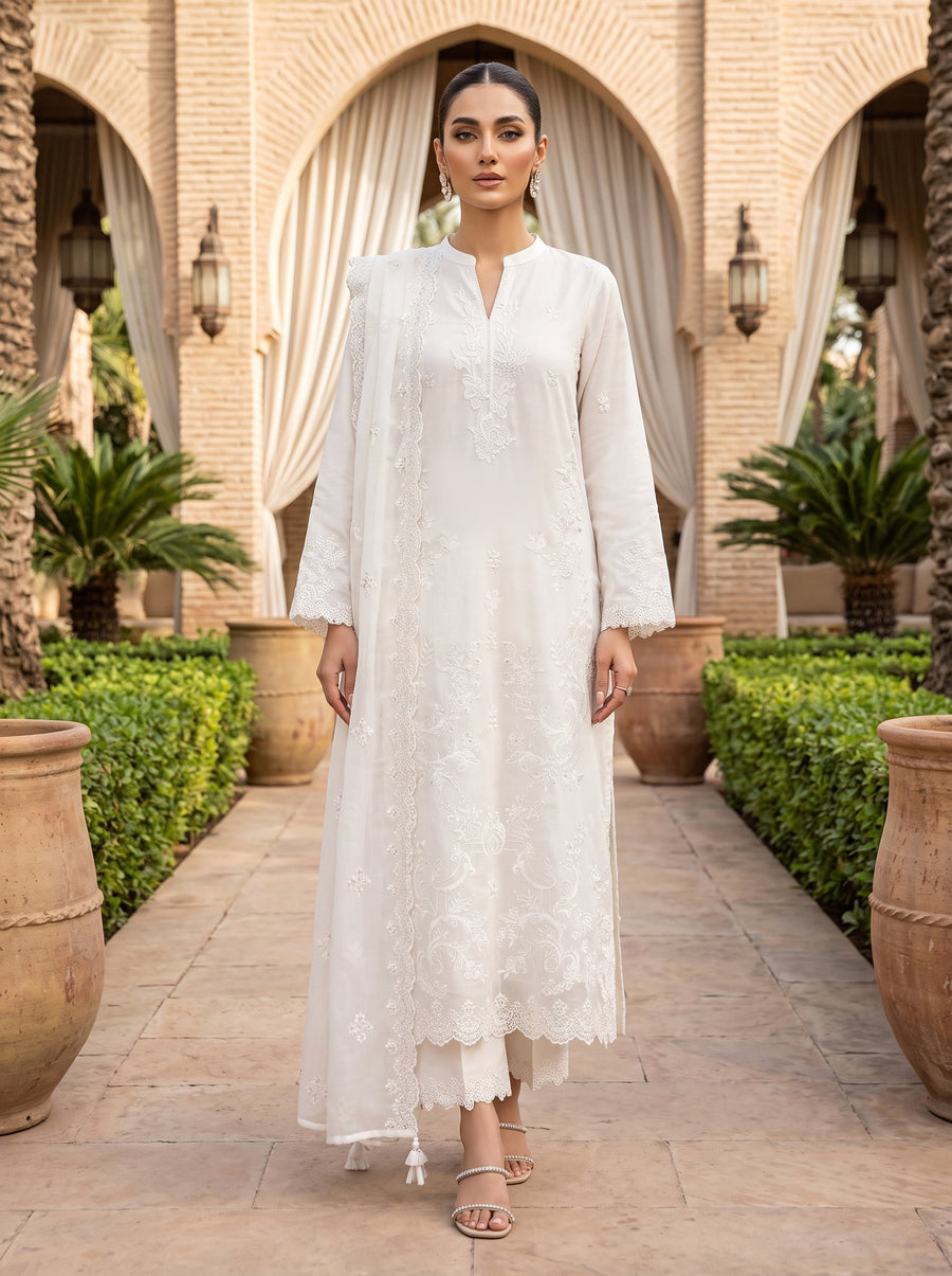 03 Piece Ready to wear Embroidered