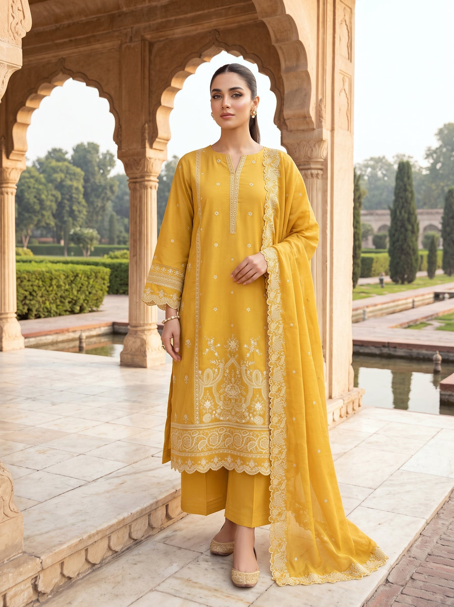 03 Piece Ready to wear Luckhnowi Collection