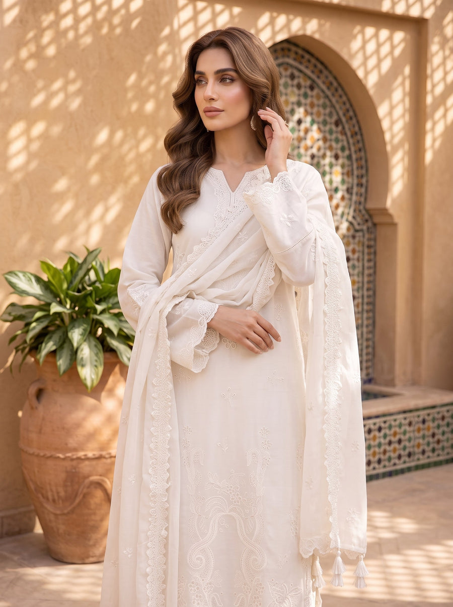 03 Piece Ready to wear Embroidered