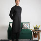 Black Soft Cotton Kurta Shalwar - Men