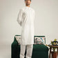 Off White Soft Cotton Kurta Shalwar - Men