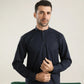 Dark Navy Blue Soft Cotton Kurta Shalwar - Men