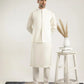 Bosky White Soft Cotton Kurta Trouser with Waistcoat - Men