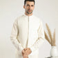 Bosky White Soft Cotton Waistcoat - Men