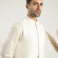 Bosky White Soft Cotton Kurta Trouser with Waistcoat - Men