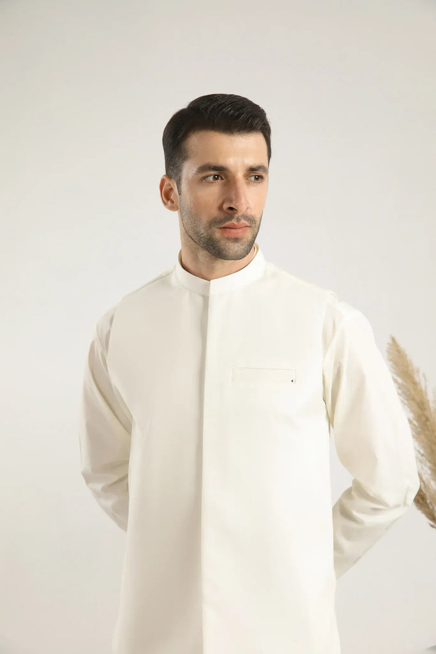 Bosky White Soft Cotton Waistcoat - Men