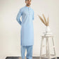 Sky Blue Soft Cotton Kurta Shalwar - Men