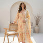 03 Piece Unstitched Printed with Embroidered Lawn Cutwork Dupatta