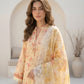 03 Piece Unstitched Printed with Embroidered Lawn Cutwork Dupatta